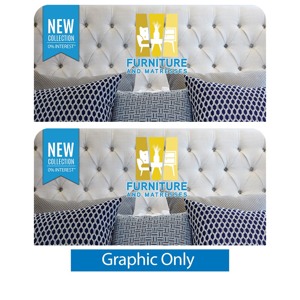 EZ Tube King Headboards — 37 in Double Sided Graphic Only